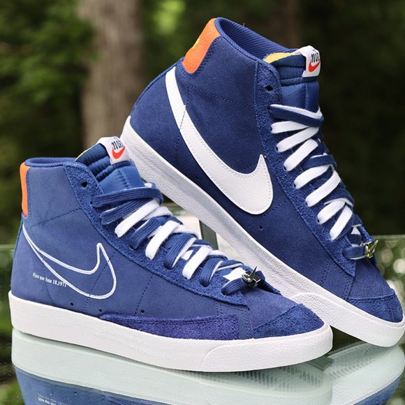 Nike Blazer Mid 77 First Use Deep Royal Blue Mens Size 10 - Picture 3 of 13